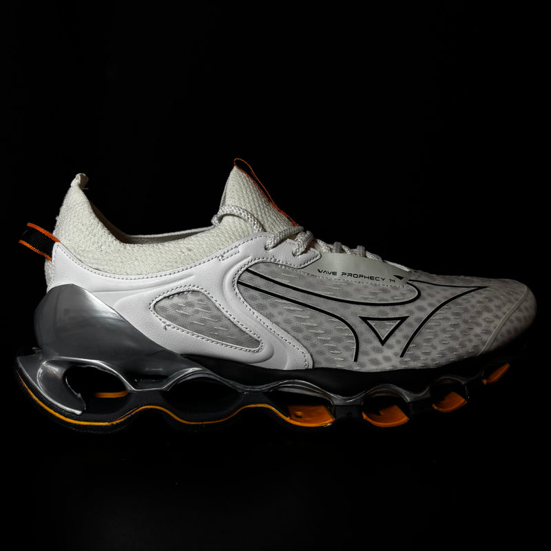 Mizuno Prophecy 14 - Branco/Cinza/Laranja