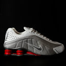 Nike Shox R4 - Branco/Prata/Vermelho